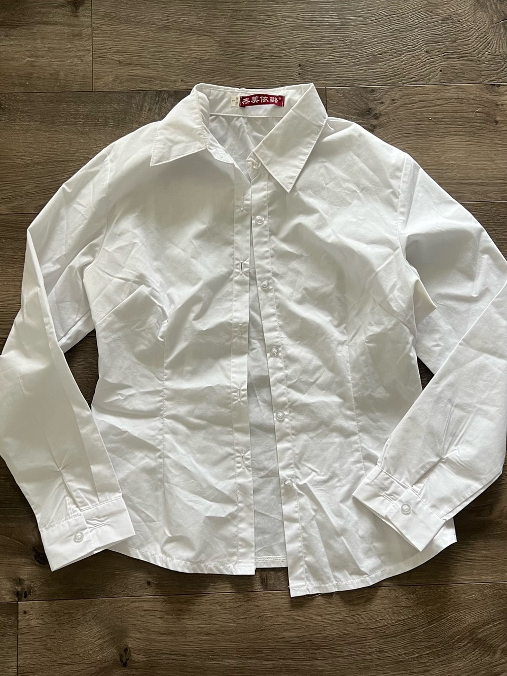 Classic White Womens Button-Down Shirt - Tailored Fit